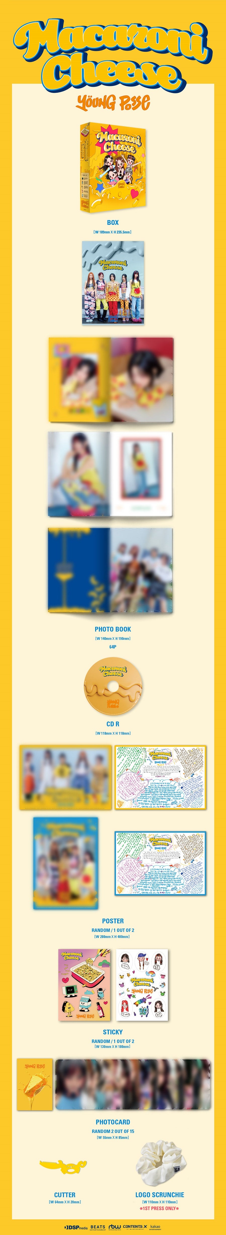 YOUNG POSSE - MACARONI CHEESE (1st Mini Album)