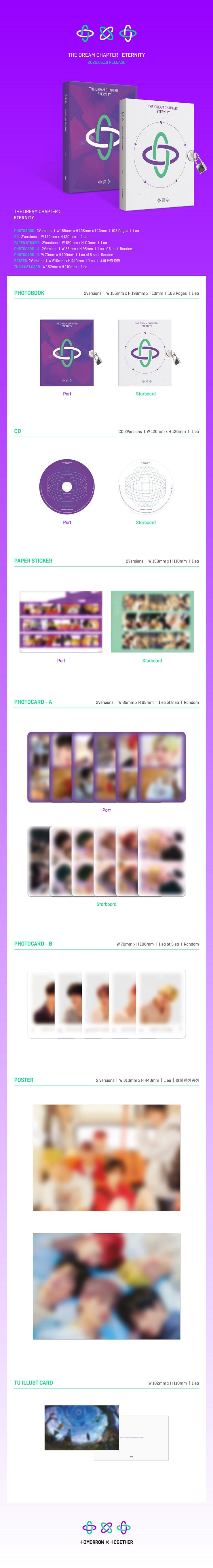 TXT (TOMORROW X TOGETHER) - The Dream Chapter: Eternity (2nd Mini Album)