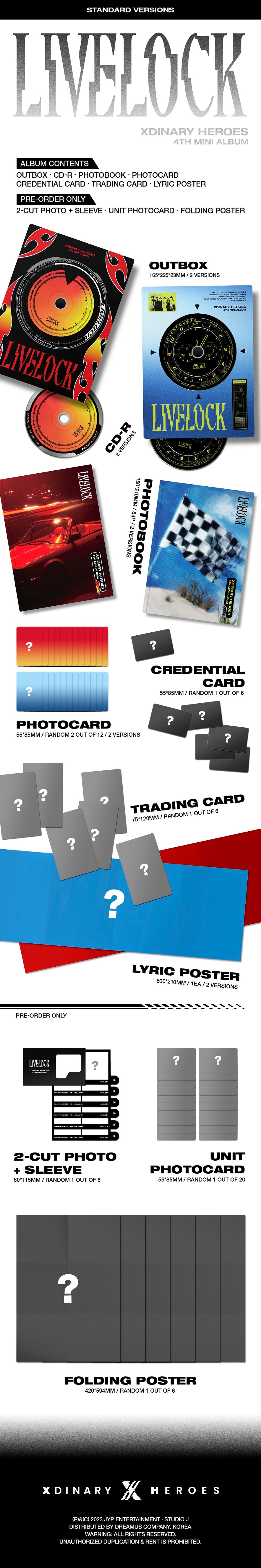 XDINARY HEROES - Livelock (4th Mini Album)