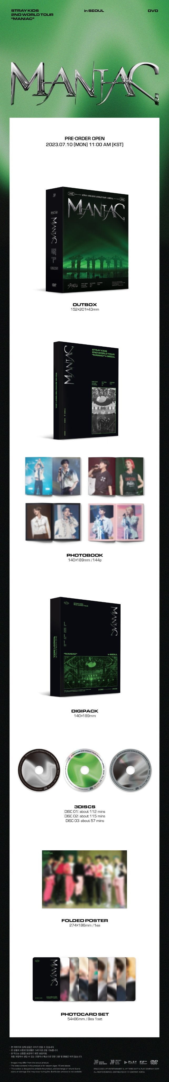 STRAY KIDS - 2nd World Tour “MANIAC” in SEOUL DVD