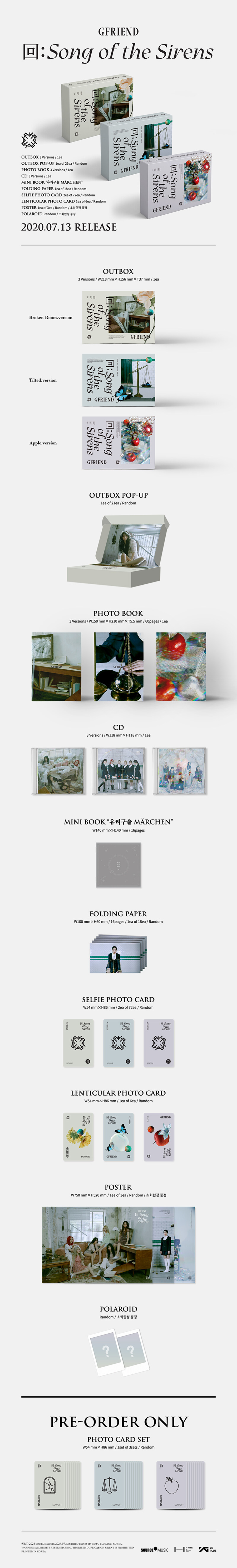 GFRIEND - Song of the Sirens (9th Mini Album)