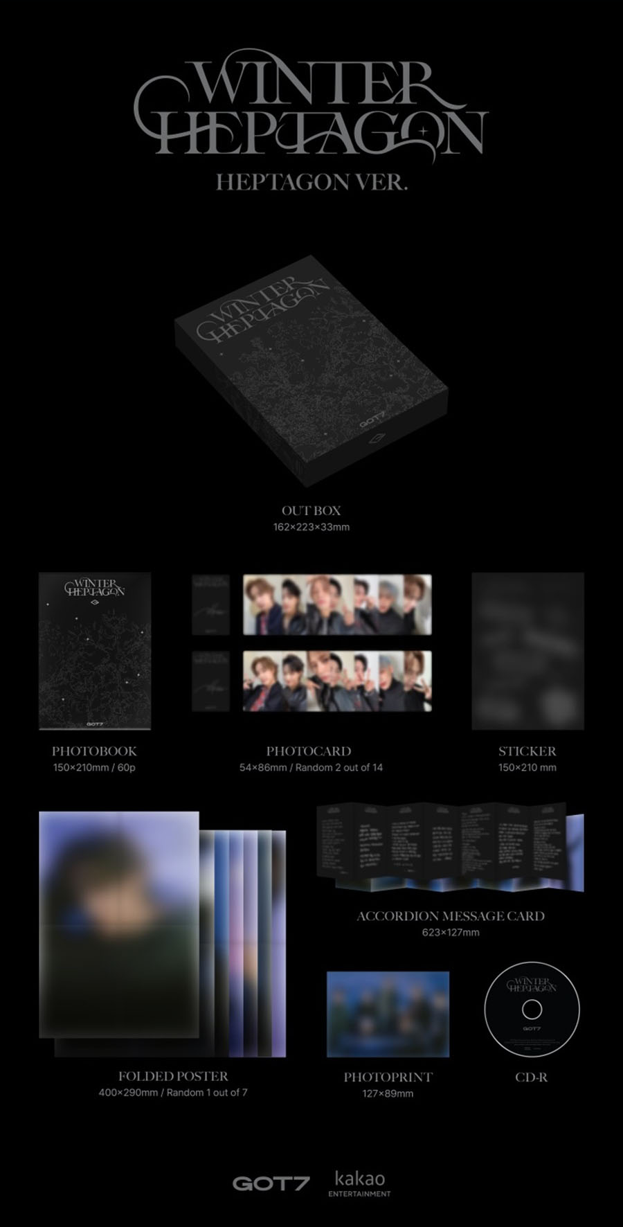 GOT7 - WINTER HEPTAGON (Mini Album)
