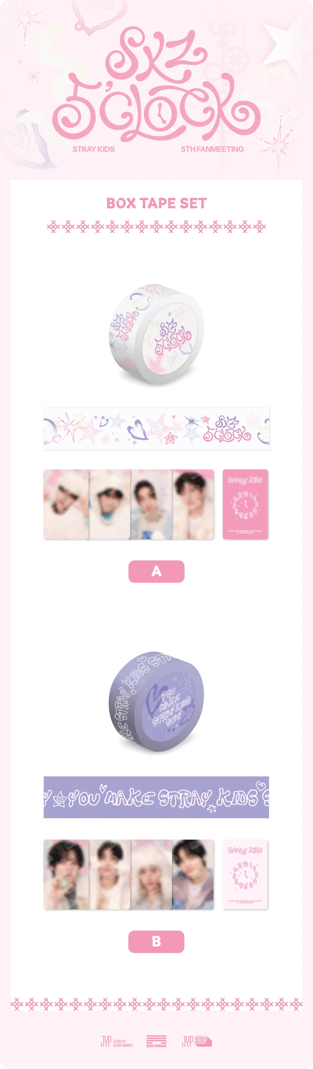 STRAY KIDS - SKZ 5'CLOCK 5TH FAN MEETING BOX TAPE