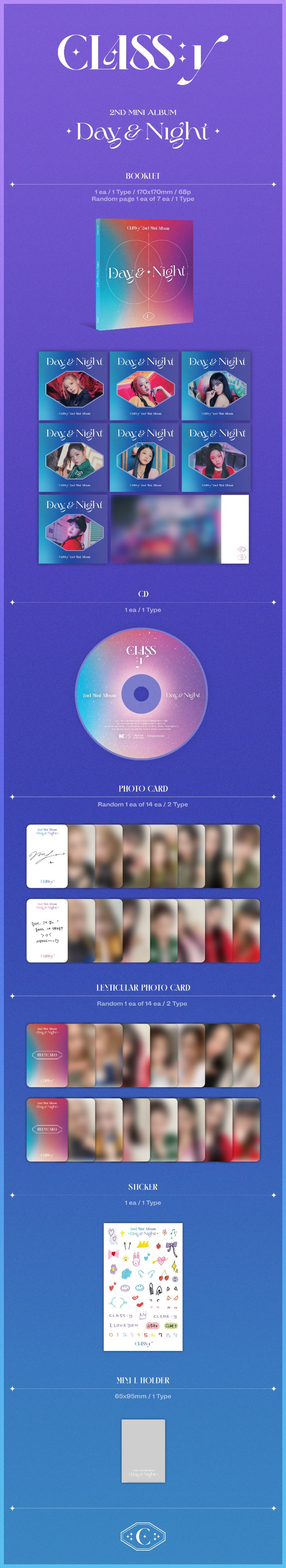 CLASS:Y - DAY & NIGHT (2nd Mini Album)