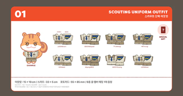 *PRE-ORDER* ATEEZ - ANITEEZ in Treasure Scouting Uniform Outfit