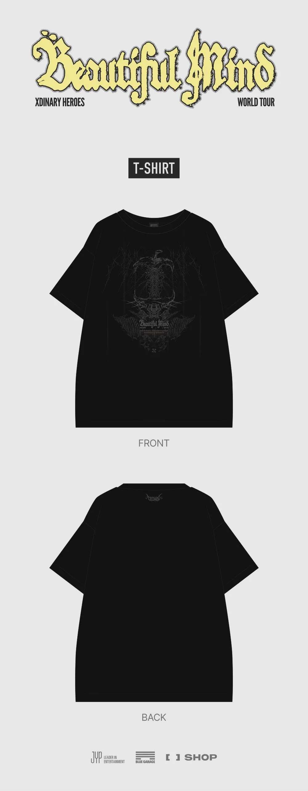 *PRE-ORDER* XDINARY HEROES - 'Beautiful Mind' World Tour in Seoul T-Shirt