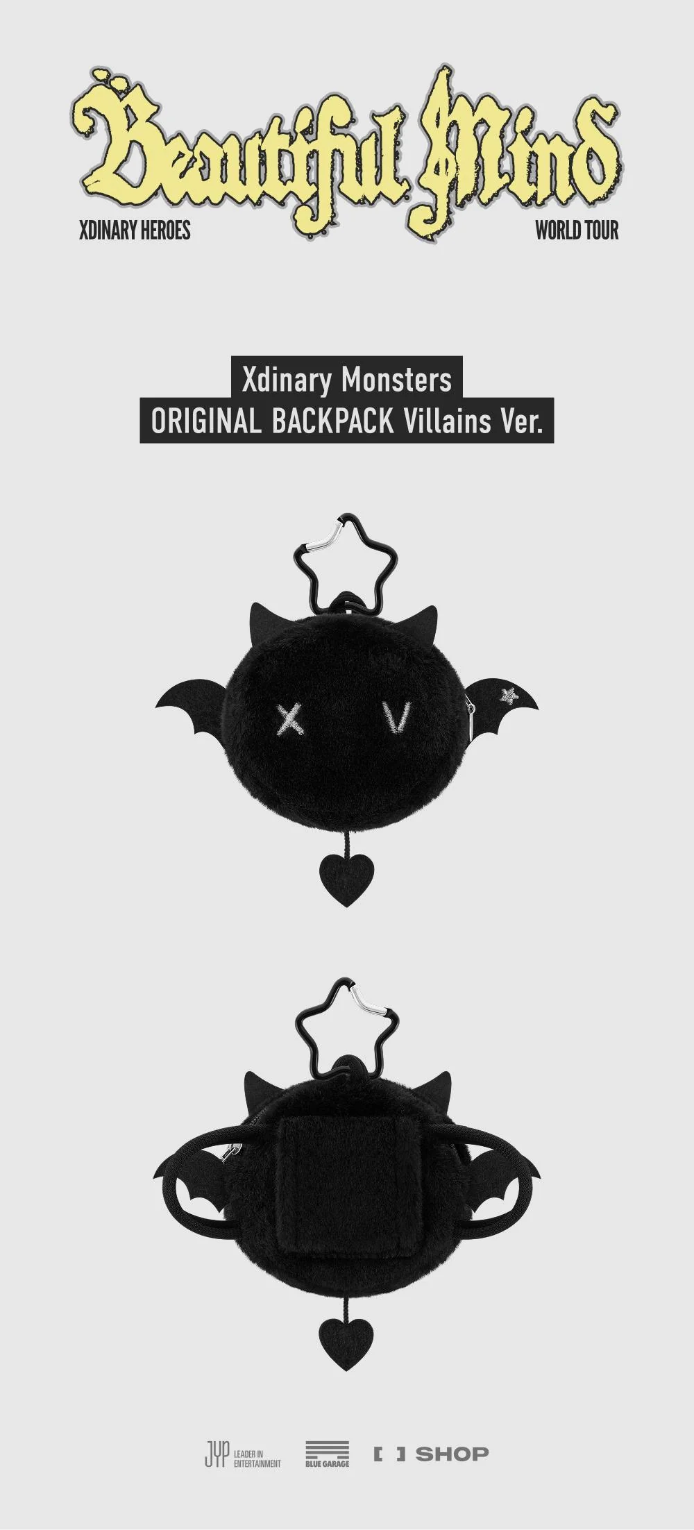 XDINARY HEROES - 'Beautiful Mind' World Tour in Seoul Xdinary Monsters Original Backpack Villains Ver.