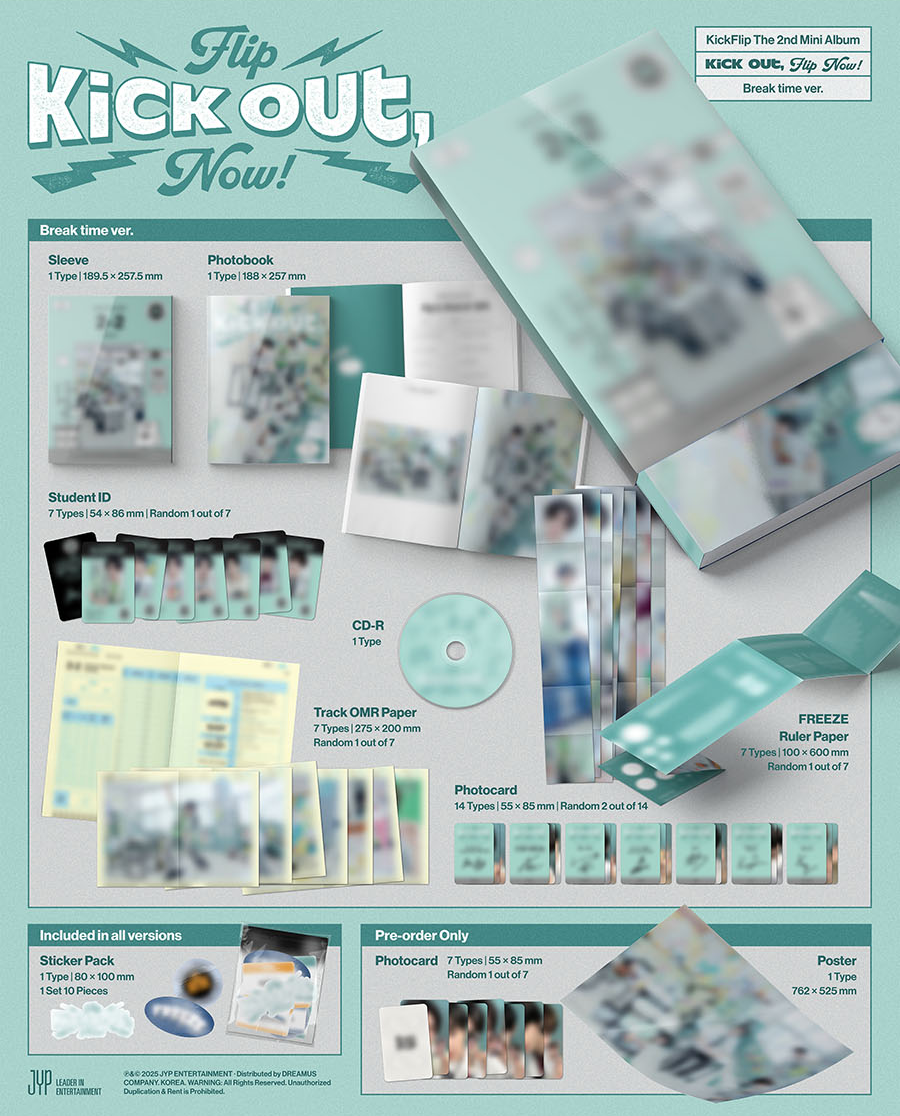 *PRE-ORDER* KICK FLIP - Kick Out, Flip Now! (2nd Mini Album)