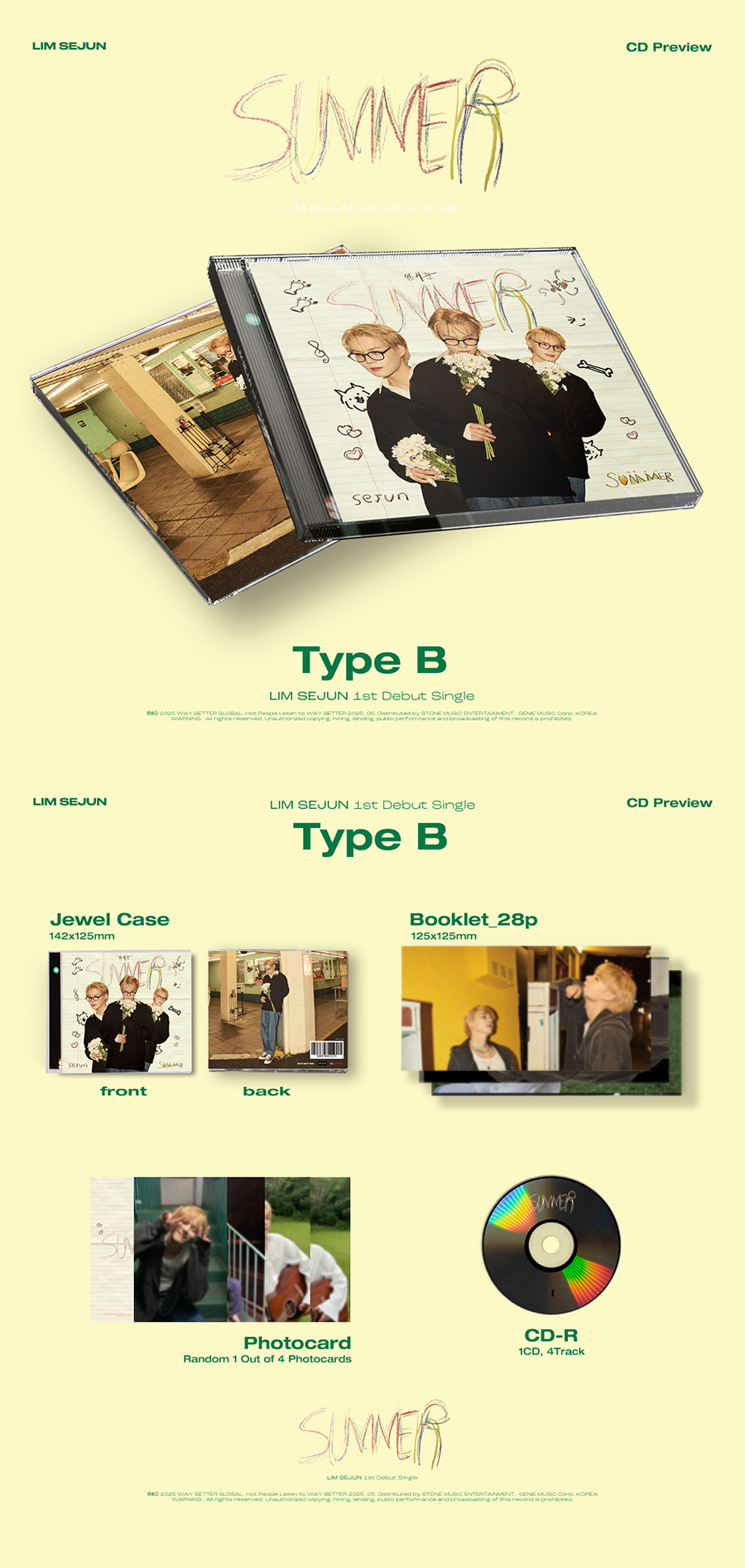 VICTON LIM SEJUN - You're My Summer (1st Single Album)