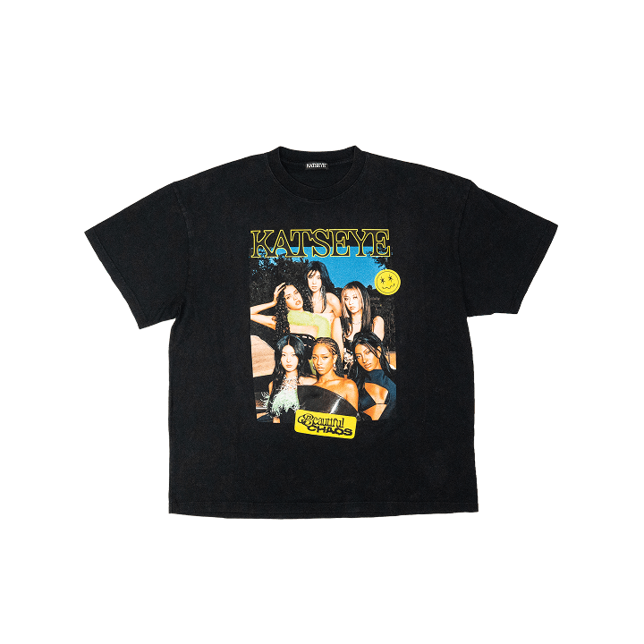 KATSEYE - 'Beautiful Chaos' S/S Black T-Shirt