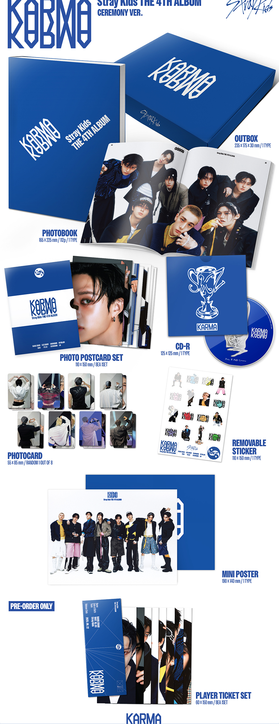 *PRE-ORDER* STRAY KIDS - KARMA (4th Studio Album) + POB