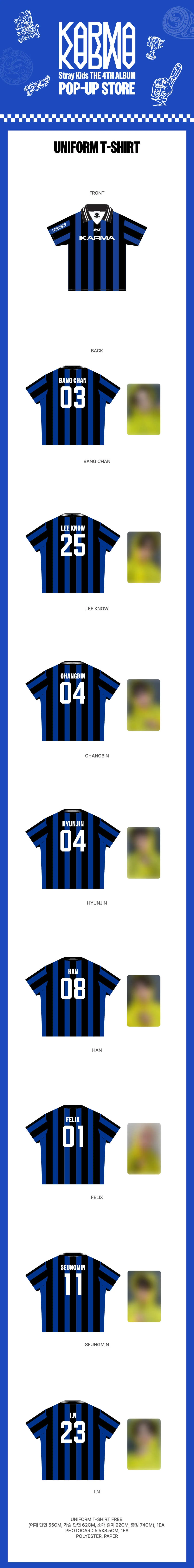 *PRE-ORDER* STRAY KIDS - KARMA Pop-Up Uniform T-Shirt
