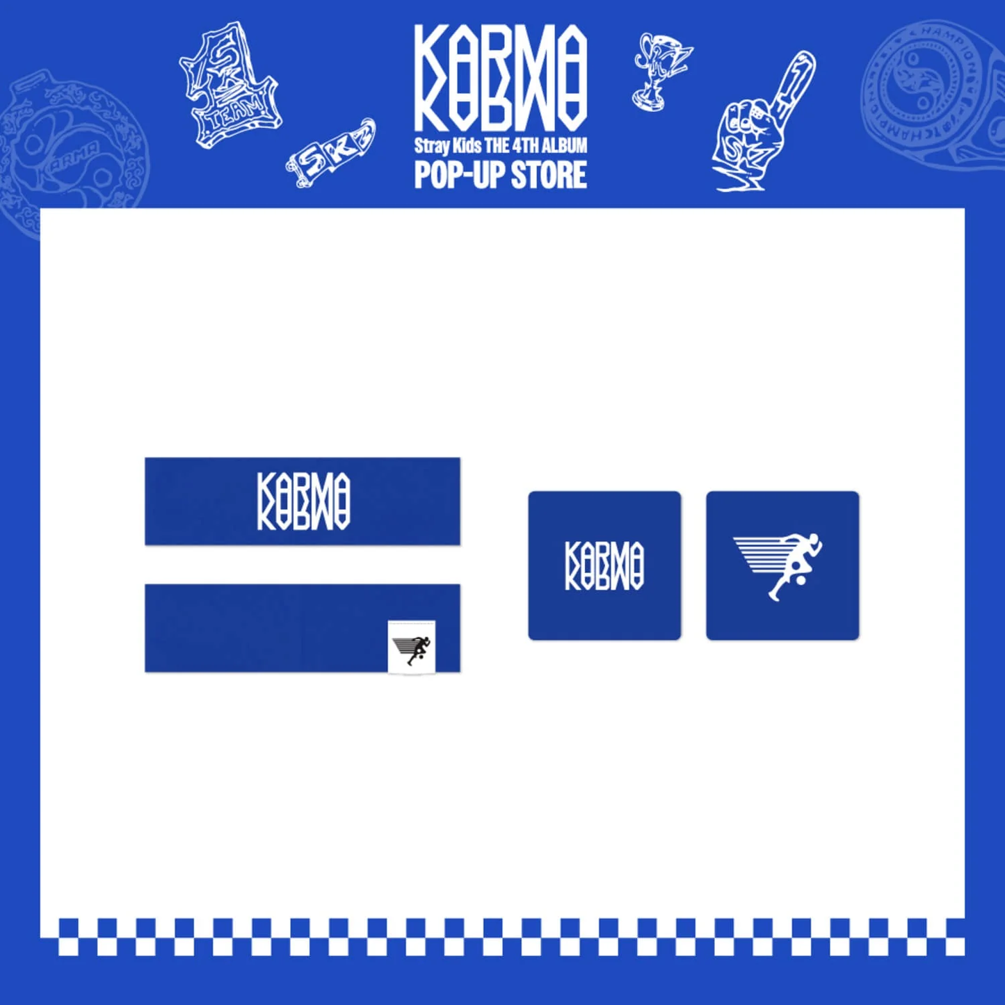 *PRE-ORDER* STRAY KIDS - KARMA Pop-Up Head Band & Sweat Band Set