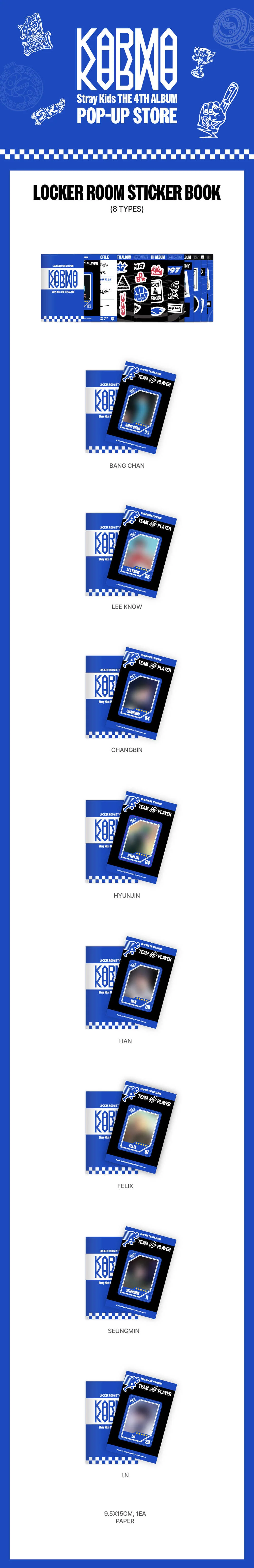 *PRE-ORDER* STRAY KIDS - KARMA Pop-Up Locker Room Sticker Book