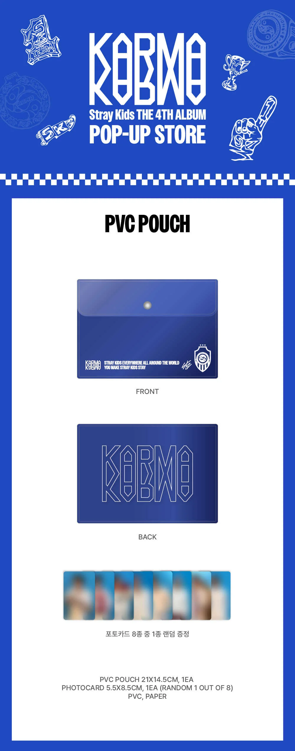 *PRE-ORDER* STRAY KIDS - KARMA Pop-Up PVC Pouch