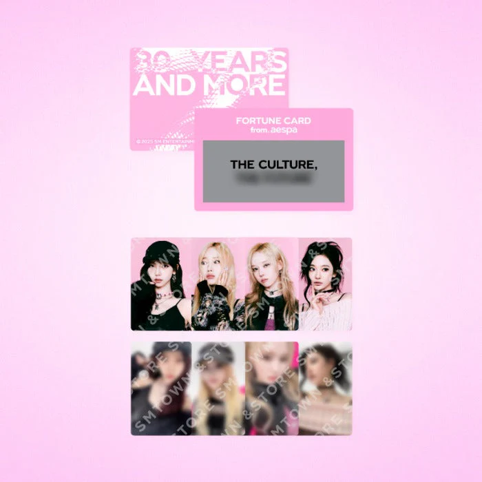 AESPA - SMTOWN LIVE 2025 Fortune Scratch Card Set