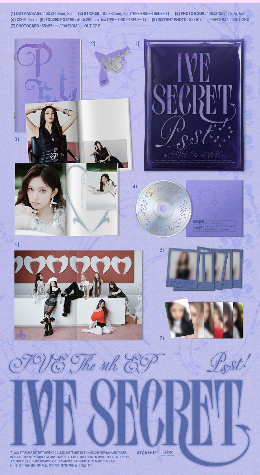 IVE- IVE SECRET (4th Mini Album)