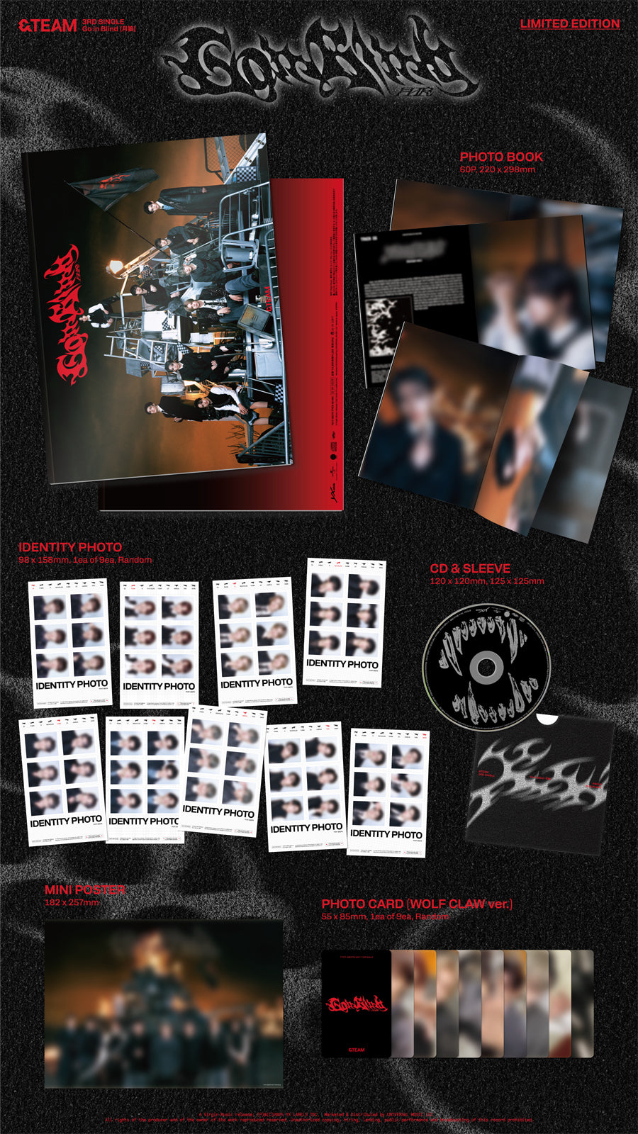 &TEAM - Go In Blind (3rd Single Album)