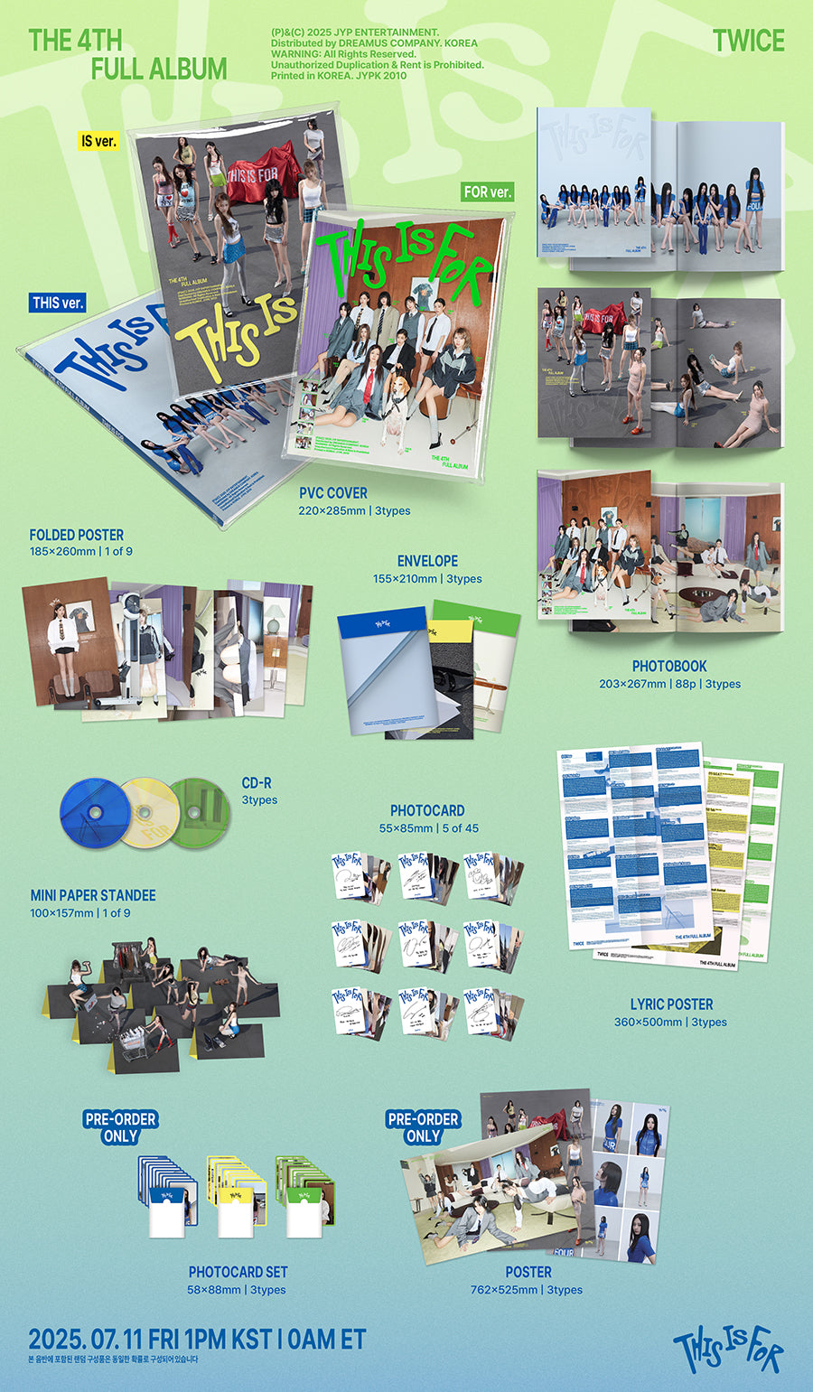 TWICE - THIS IS FOR (4th Studio Album)