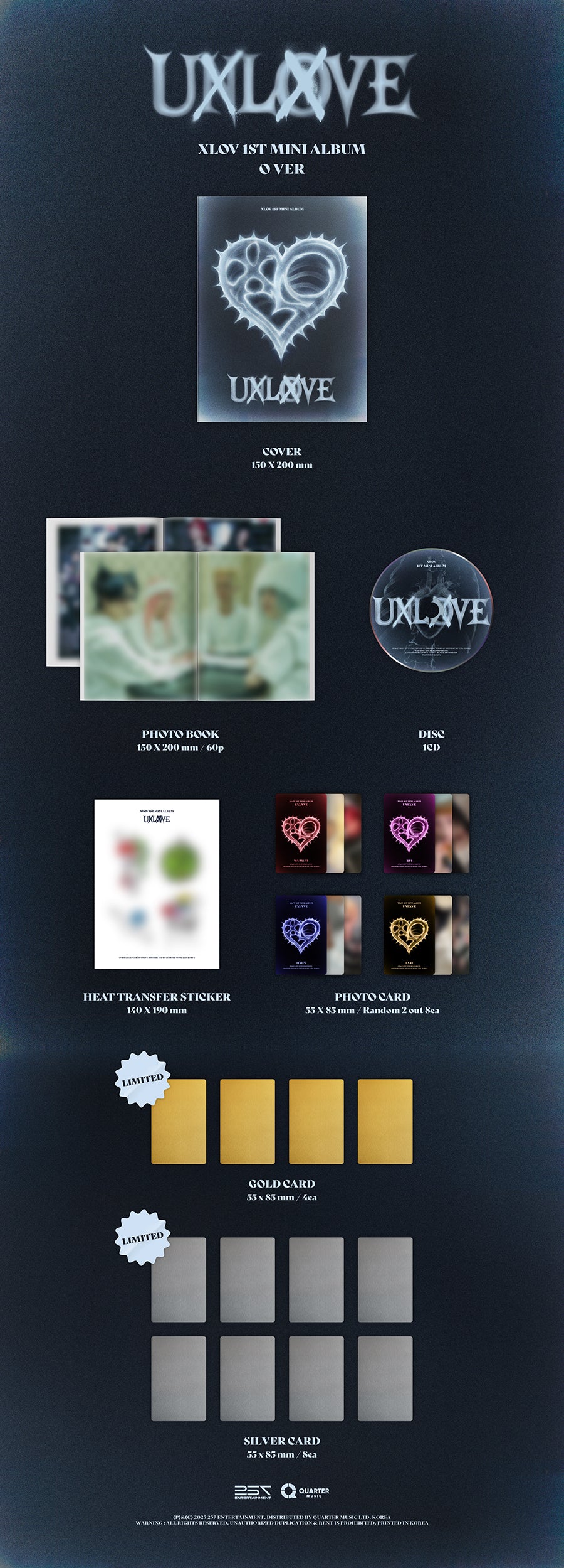 *PRE-ORDER* XLOV - UXLXVE (1st Mini Album)
