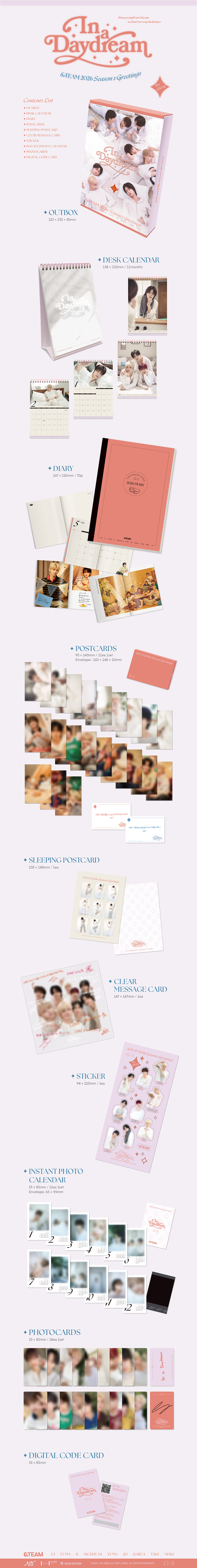 *PRE-ORDER* &TEAM - 'In A Daydream' 2026 Season's Greetings