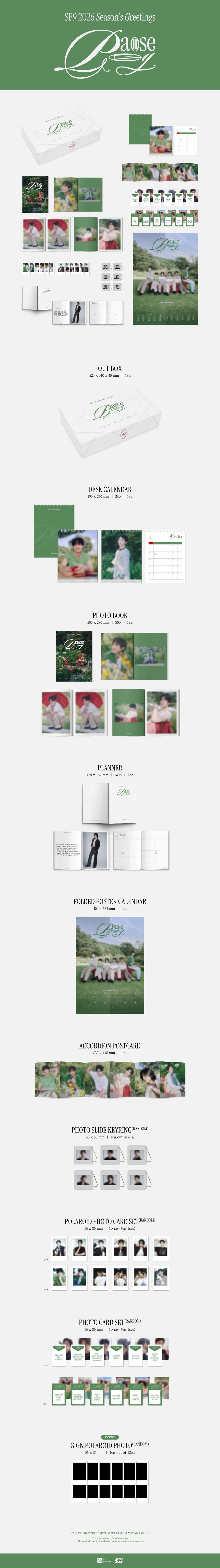 *PRE-ORDER* SF9 - 'Play & Pause' 2026 Season's Greetings