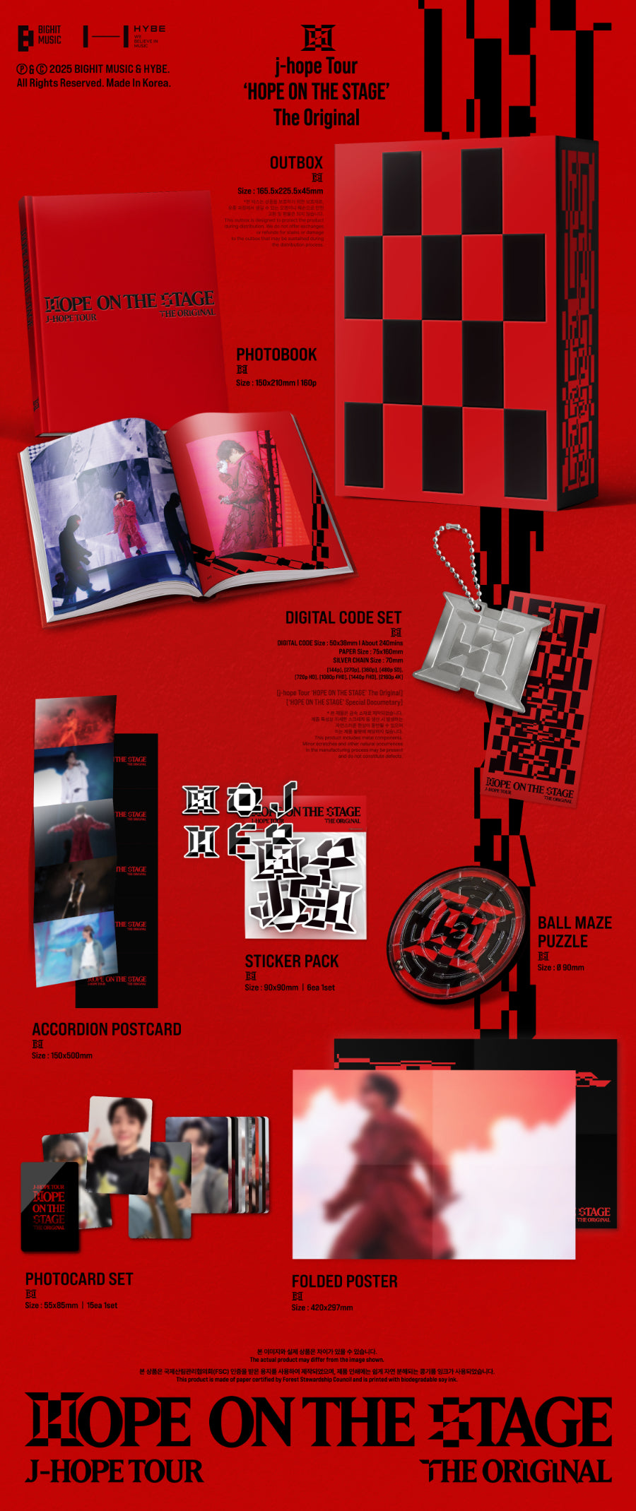 BTS J-HOPE - Tour ‘HOPE ON THE STAGE’ The Original