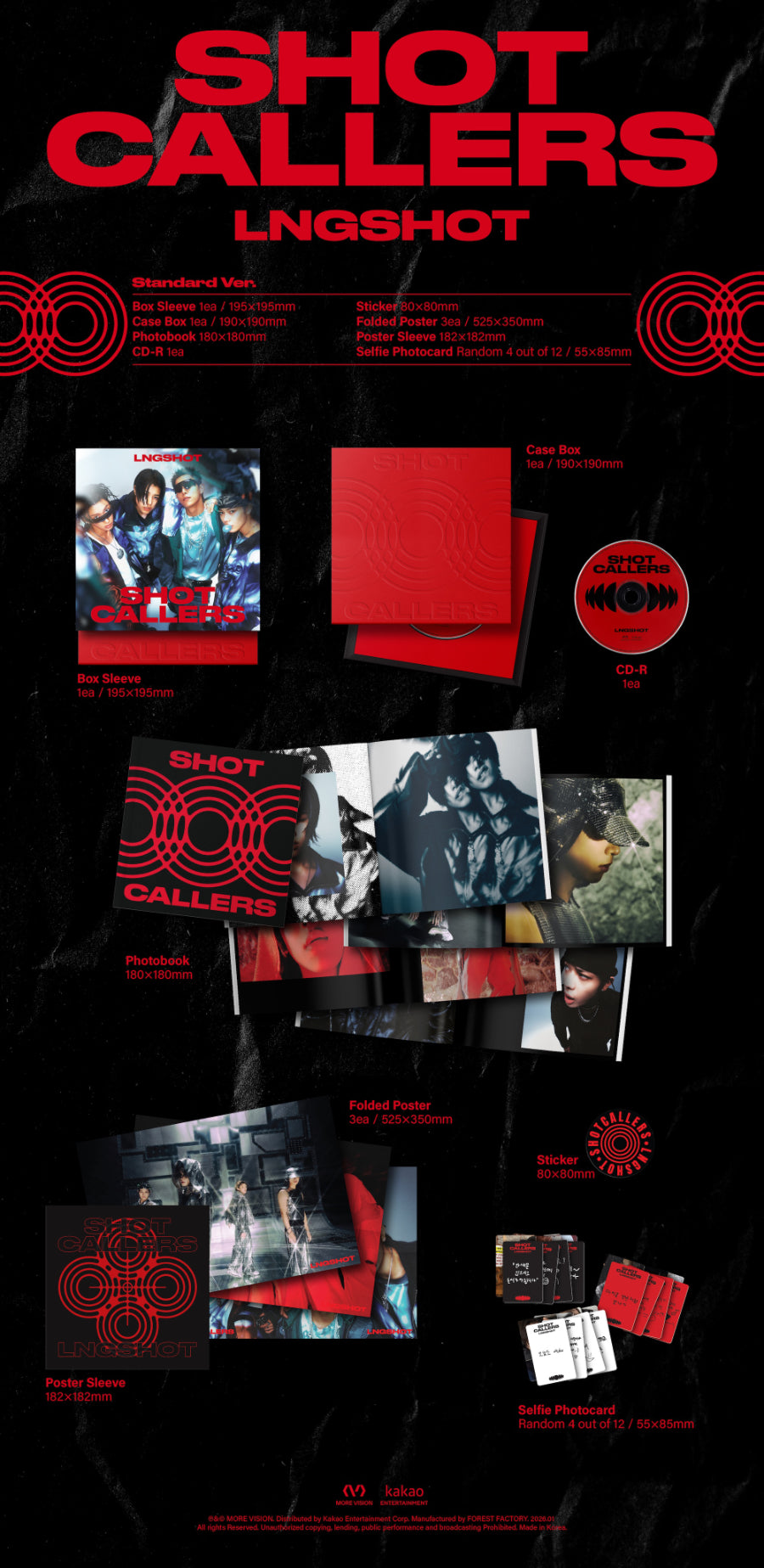 LNGSHOT - SHOT CALLERS (1st Mini Album)