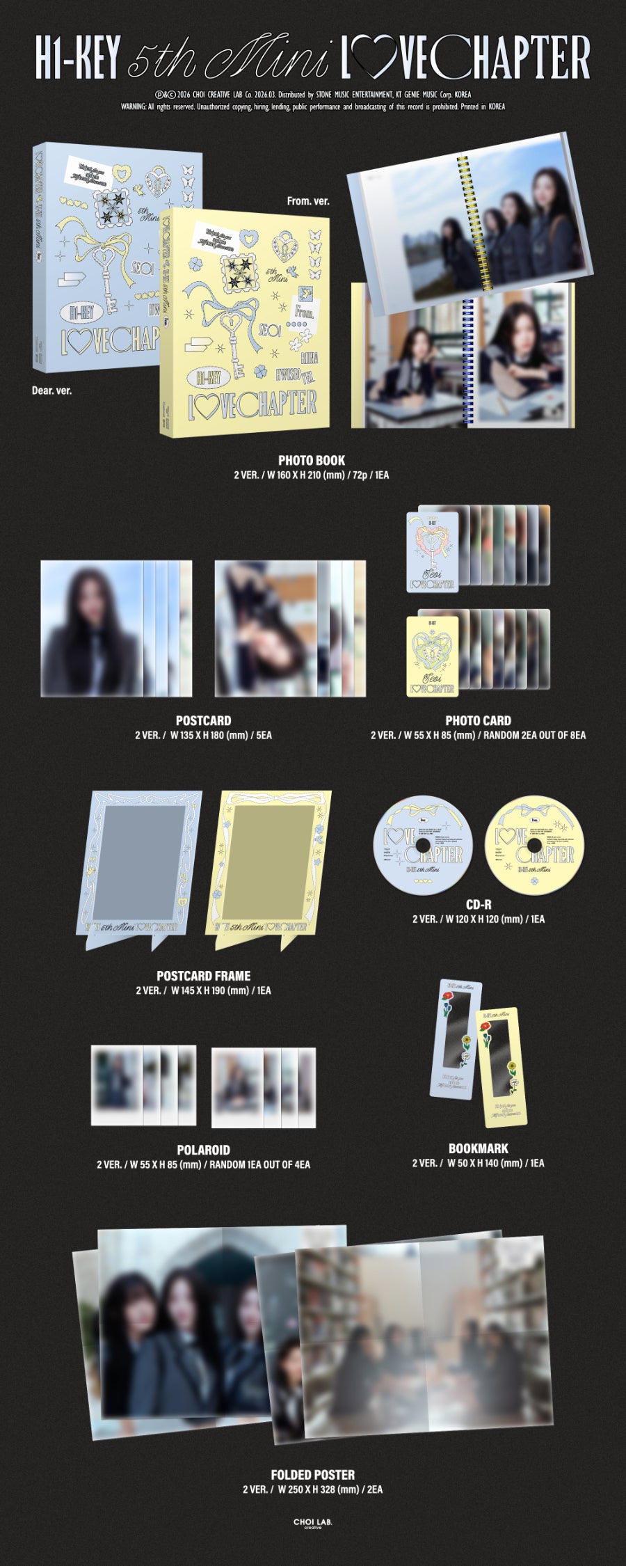 H1-KEY - LOVECHAPTER (5th Mini Album)