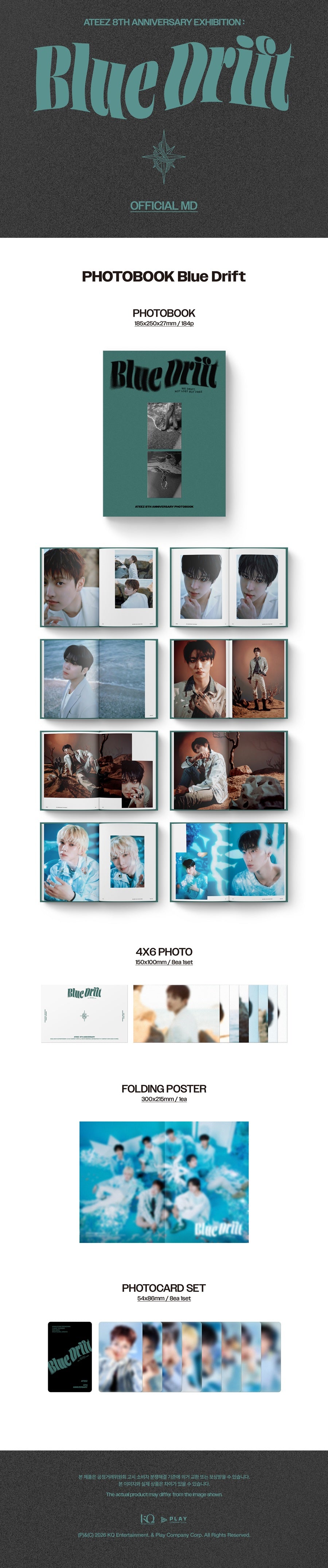 *PRE-ORDER* ATEEZ - Blue Drift (8th Anniversary Photobook)