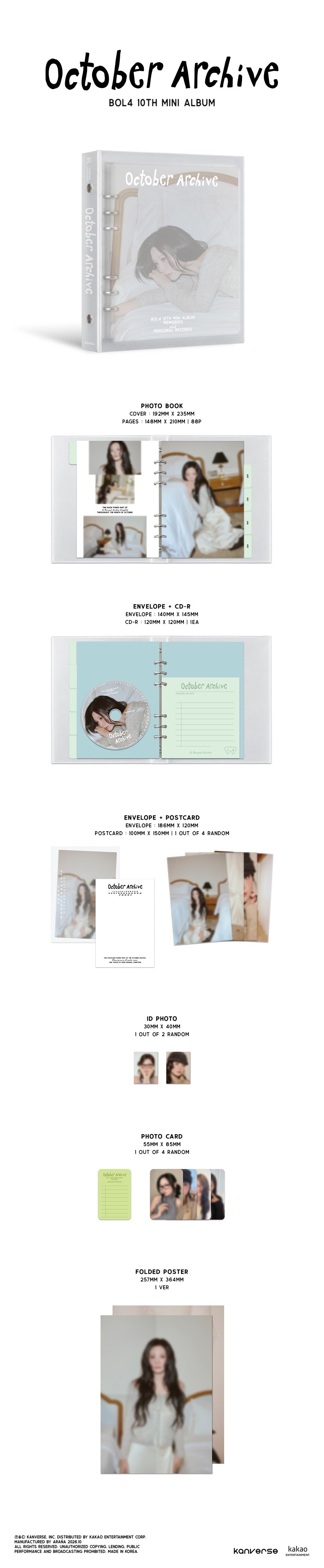 *PRE-ORDER* BOL4 - October Archive (10th Mini Album)