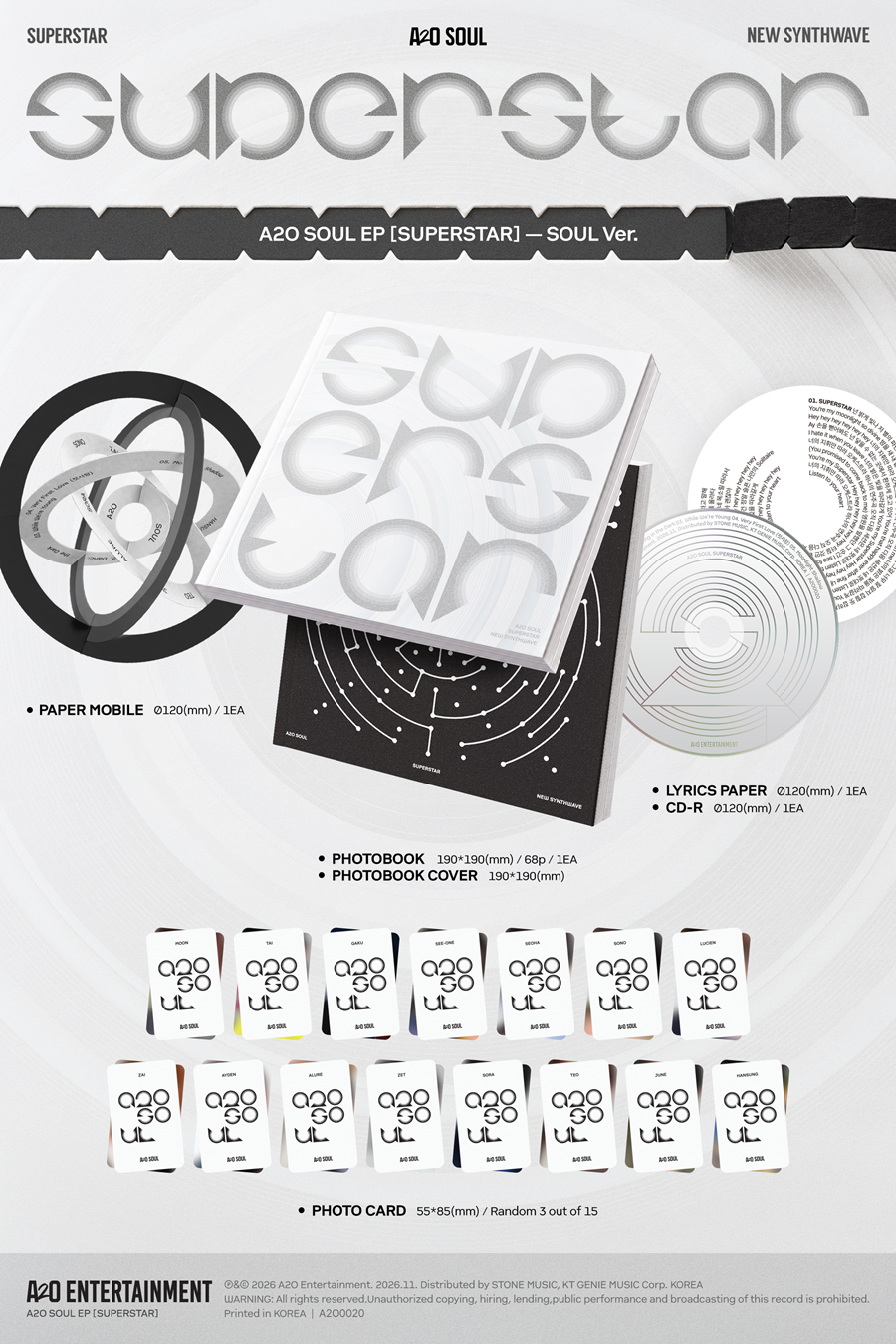 *PRE-ORDER* A2O SOUL - SUPERSTAR (1st Mini Album)
