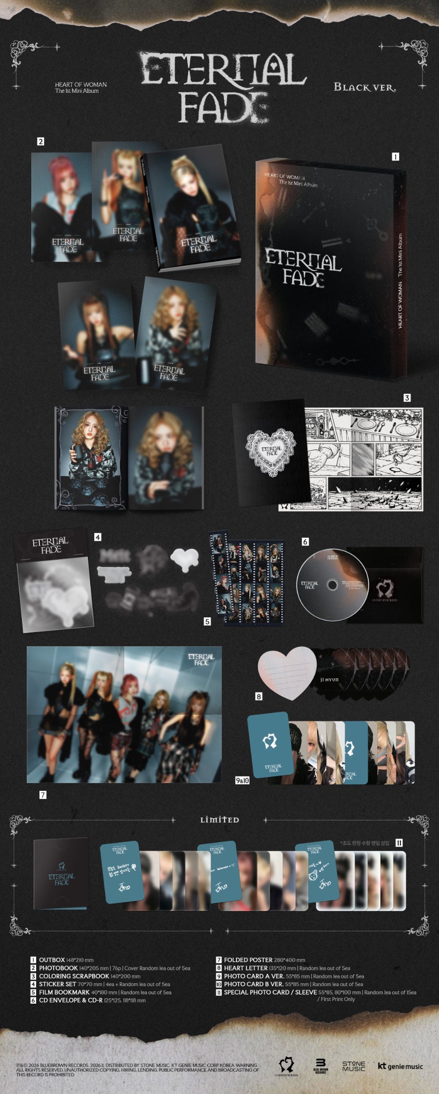 *PRE-ORDER* HEART OF WOMAN - Eternal Fade (1st Mini Album)