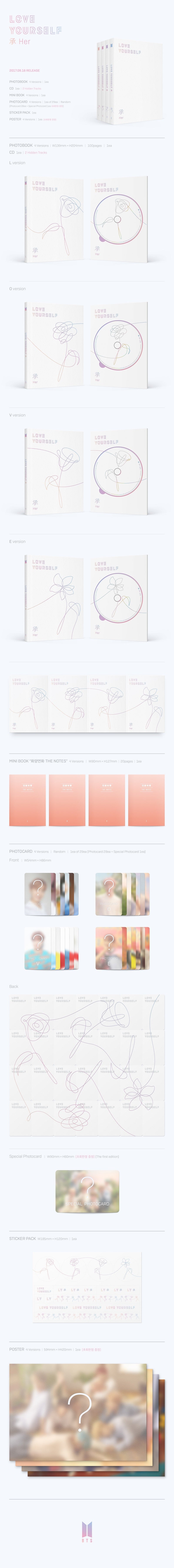 BTS - Love Yourself 承 'Her' (5th Mini Album)