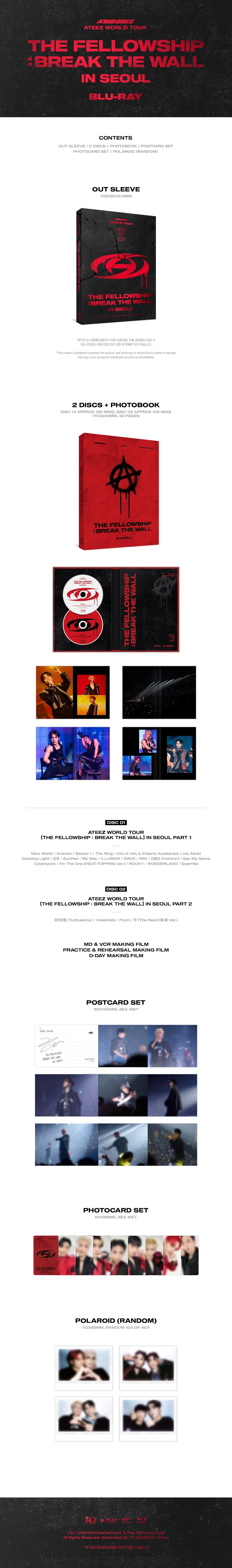 ATEEZ - The Fellowship: Break The Wall World Tour in Seoul Blu-Ray