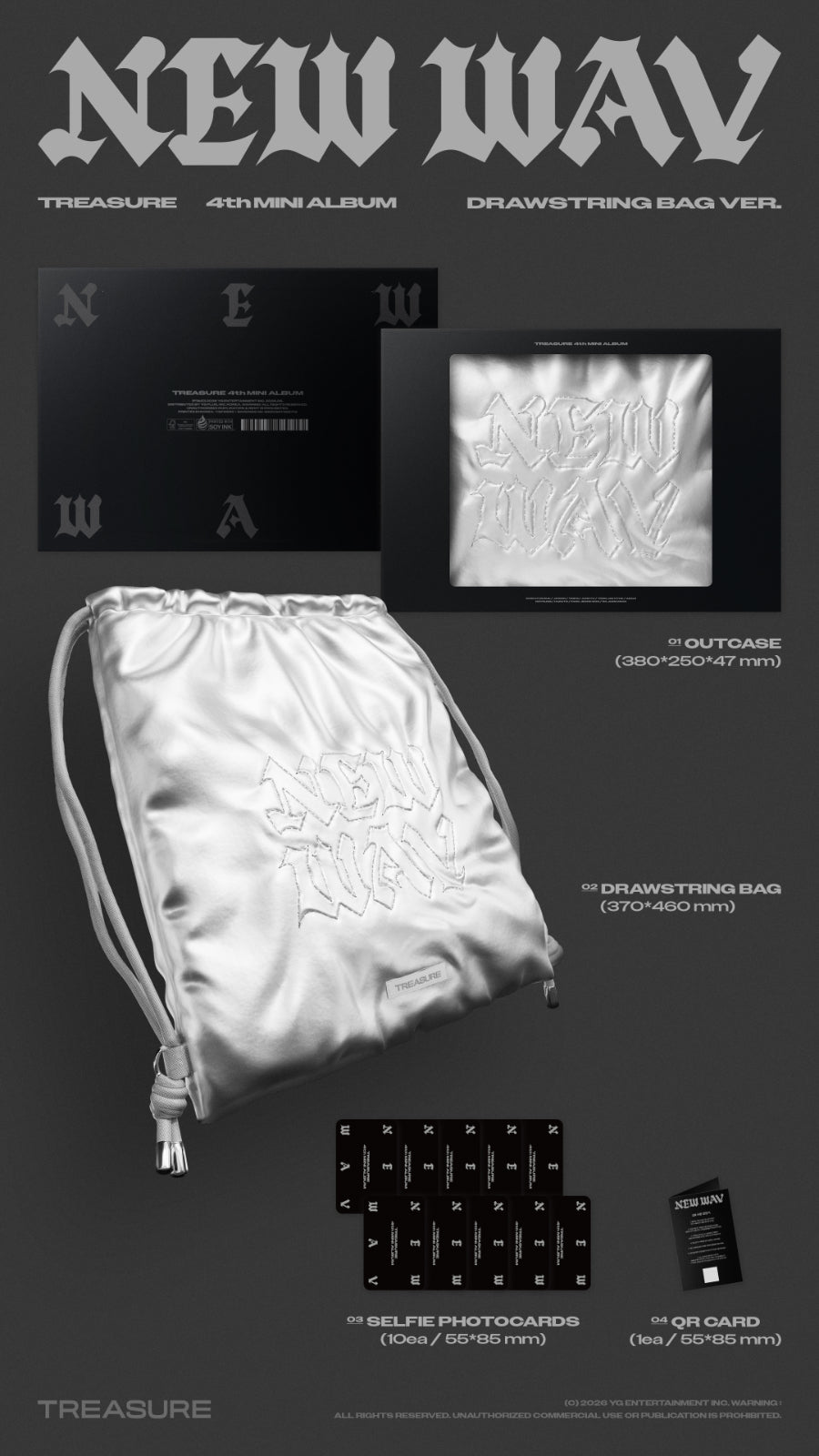 *PRE-ORDER* TREASURE - New Wav (Drawstring Bag Ver.)