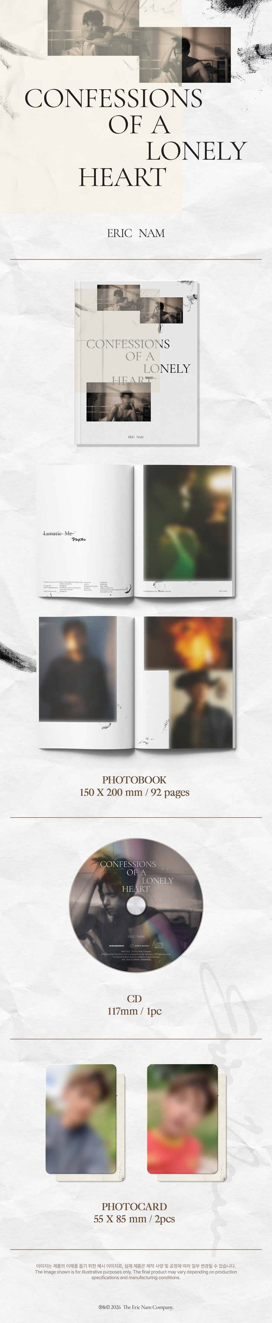 *PRE-ORDER* Eric Nam - Confessions of a Lonely Heart