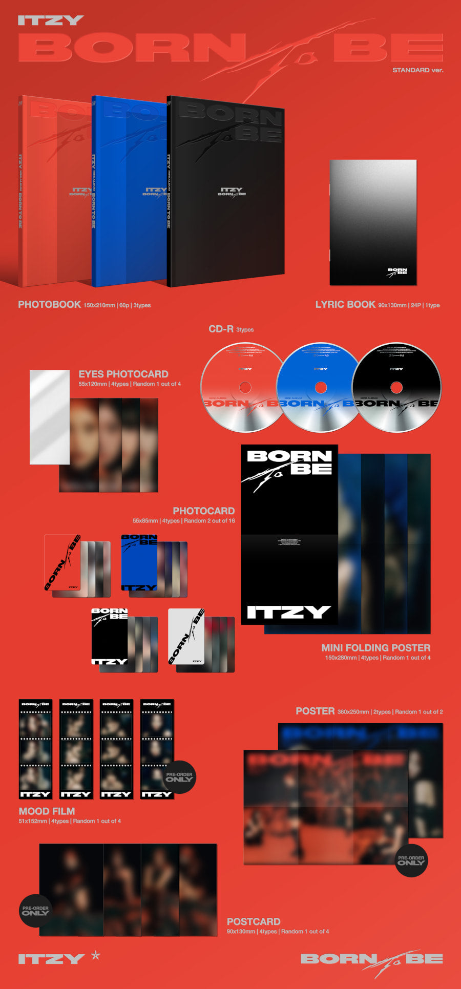 ITZY - BORN TO BE (2nd Studio Album)