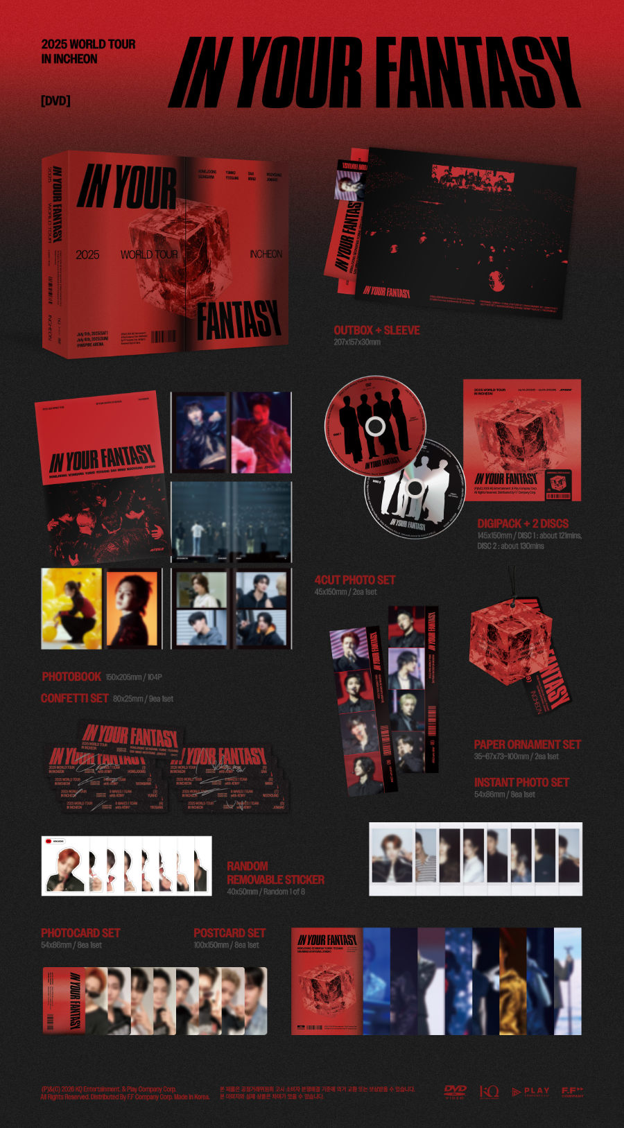 *PRE-ORDER* ATEEZ - 'In Your Fantasy' 2025 World Tour in Incheon DVD