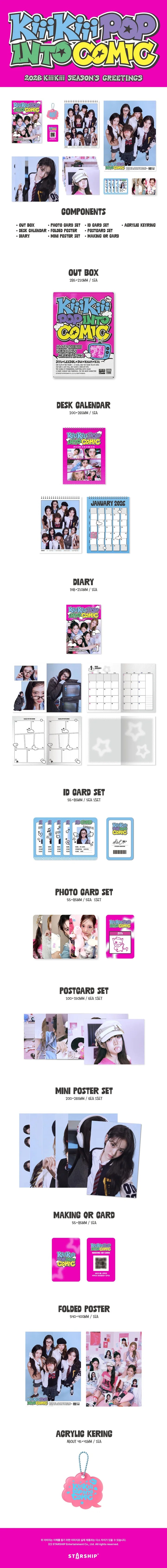 KiiiKiii - 'Pop into Comic' 2026 Seasons Greetings