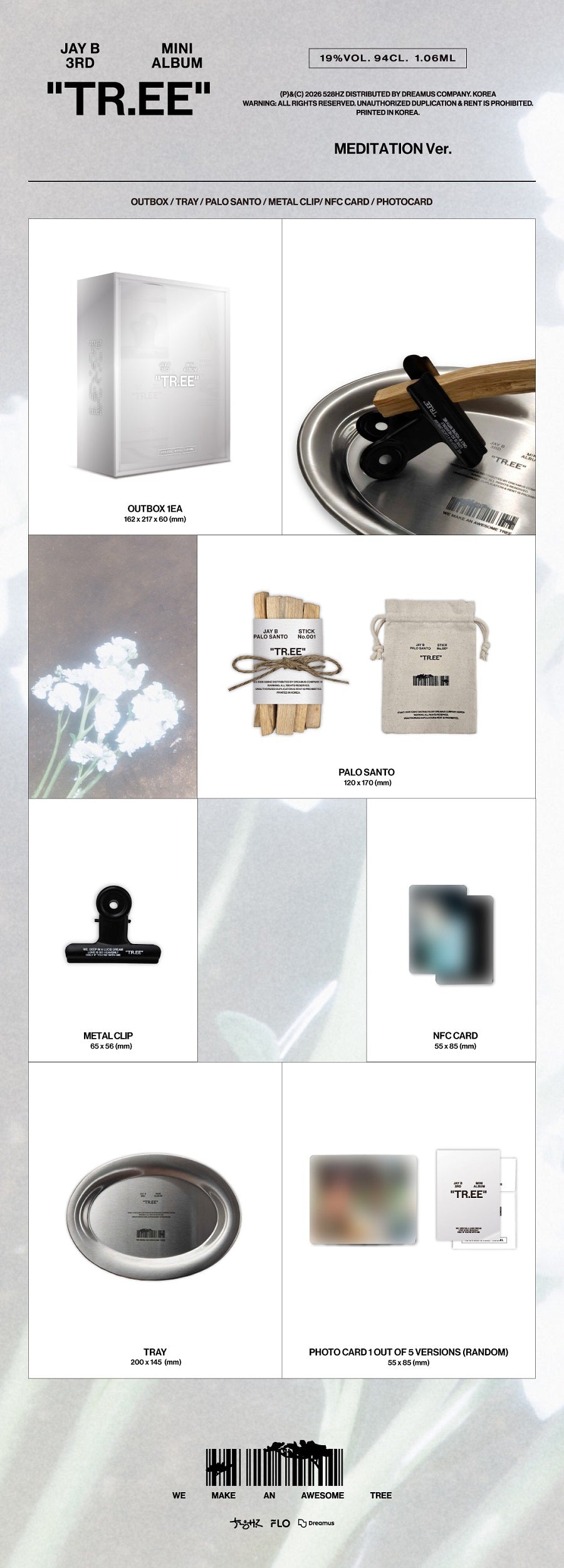 *PRE-ORDER* JAY B - TR.EE (Meditation Ver.)