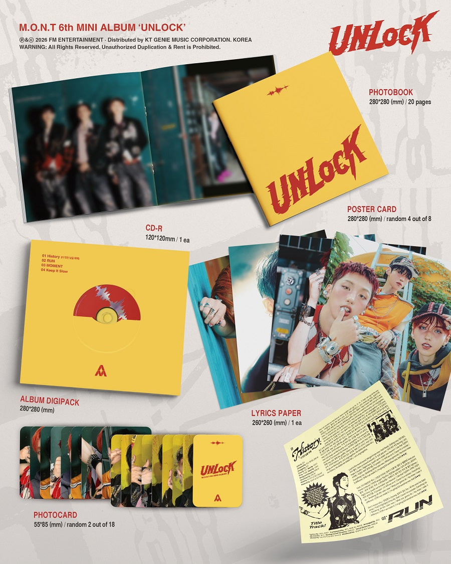 *PRE-ORDER* M.O.N.T - Unlock