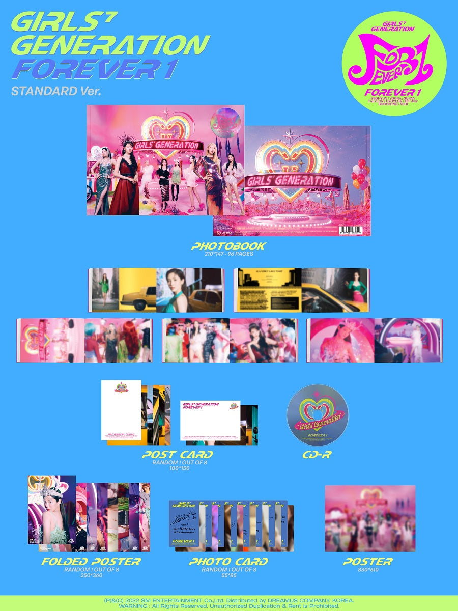 GIRLS' GENERATION - Forever 1 (7th Studio Album)