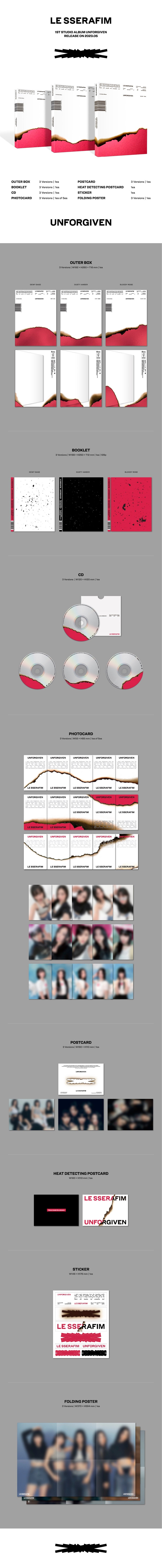 LE SSERAFIM - Unforgiven (1st Studio Album)