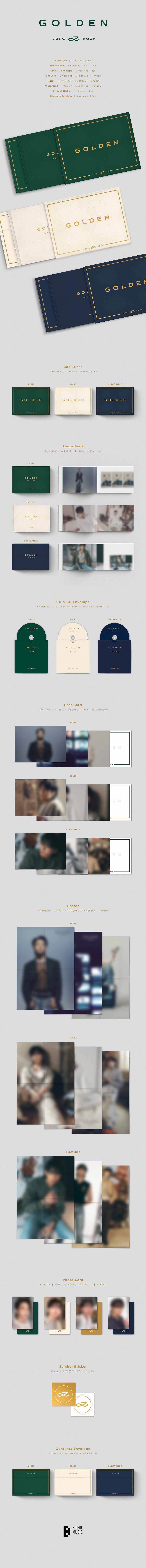 BTS JUNGKOOK - Golden (1st Studio Album)