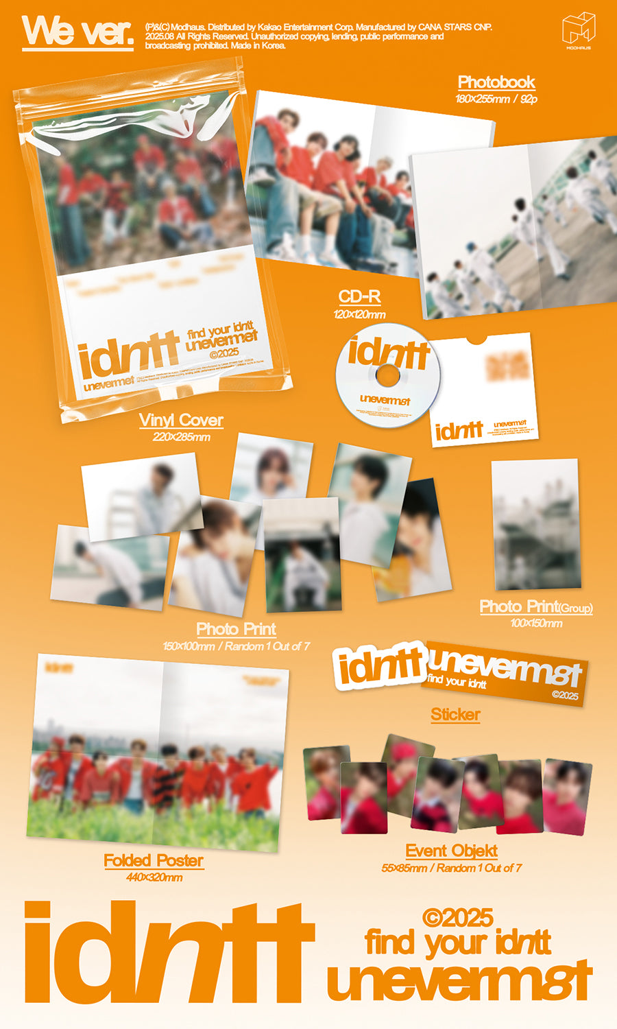 IDNTT - unevermeet (1st Mini Album) [WE Ver.)