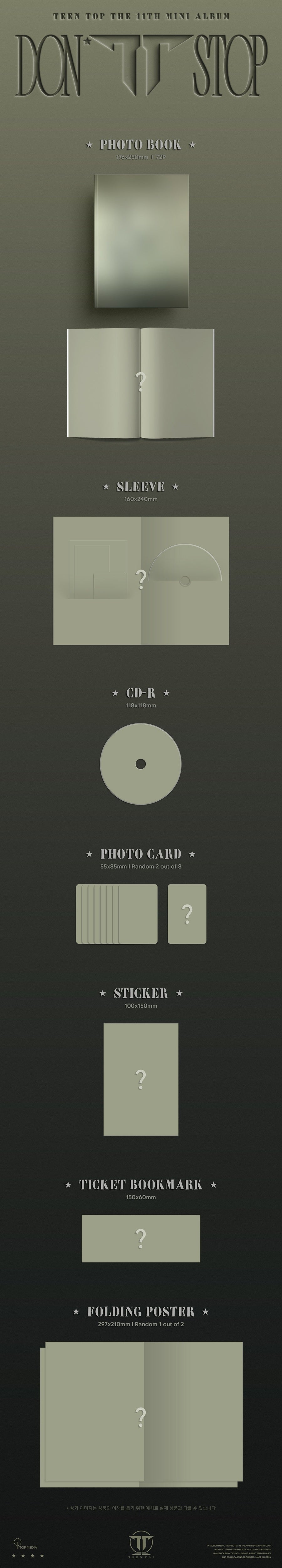 *PRE-ORDER* TEEN TOP - Don't Stop