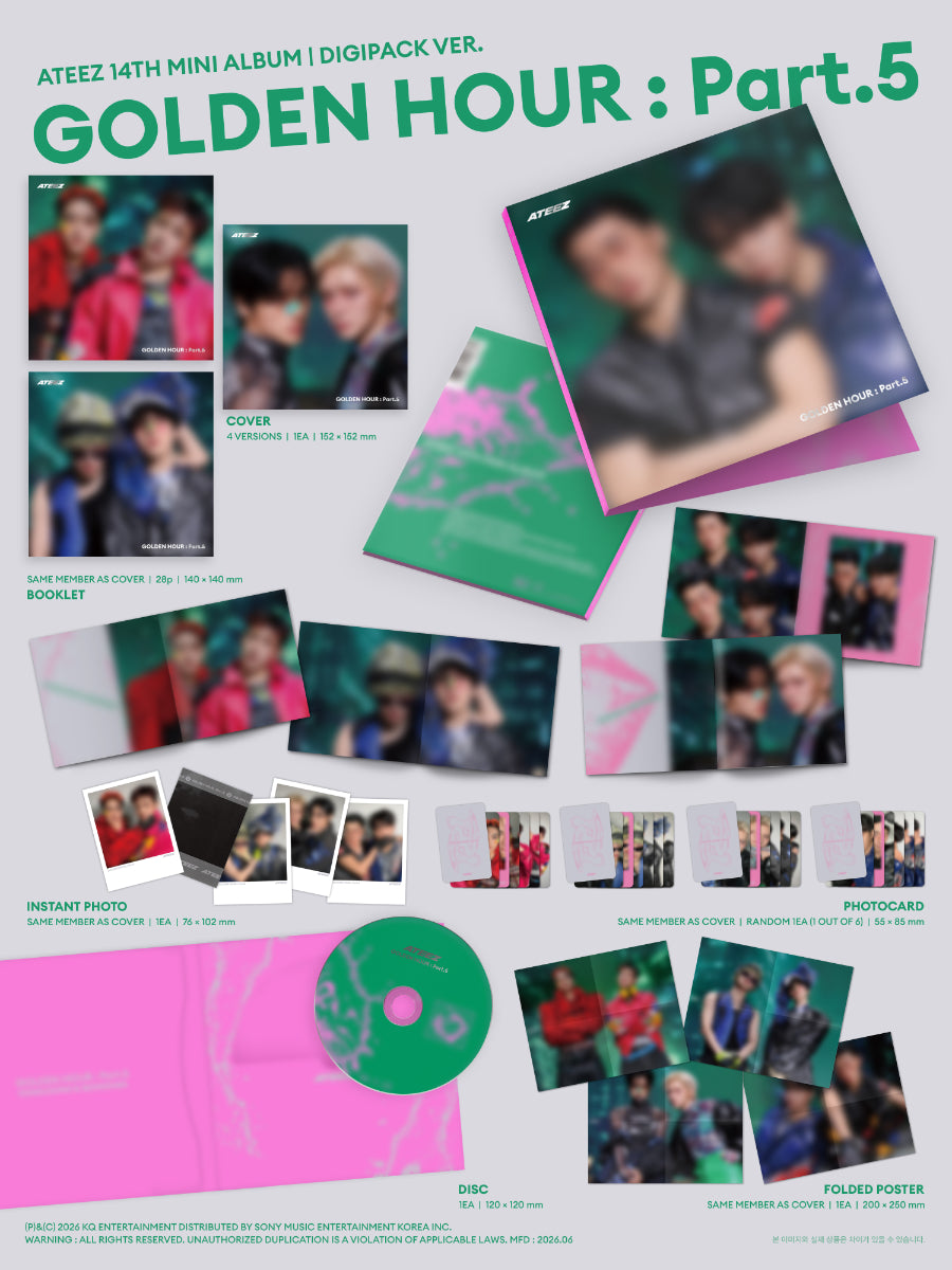 ATEEZ - Golden Hour Pt. 5 (Digipack Unit Ver.)