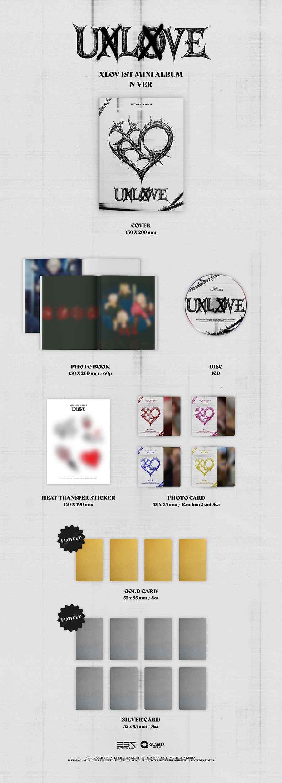 *PRE-ORDER* XLOV - UXLXVE (1st Mini Album)