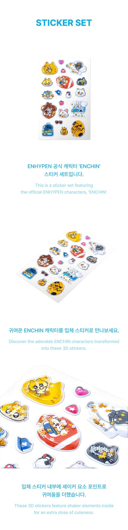 *PRE-ORDER* ENHYPEN - [ENCHIN Official Character MD] Sticker Set